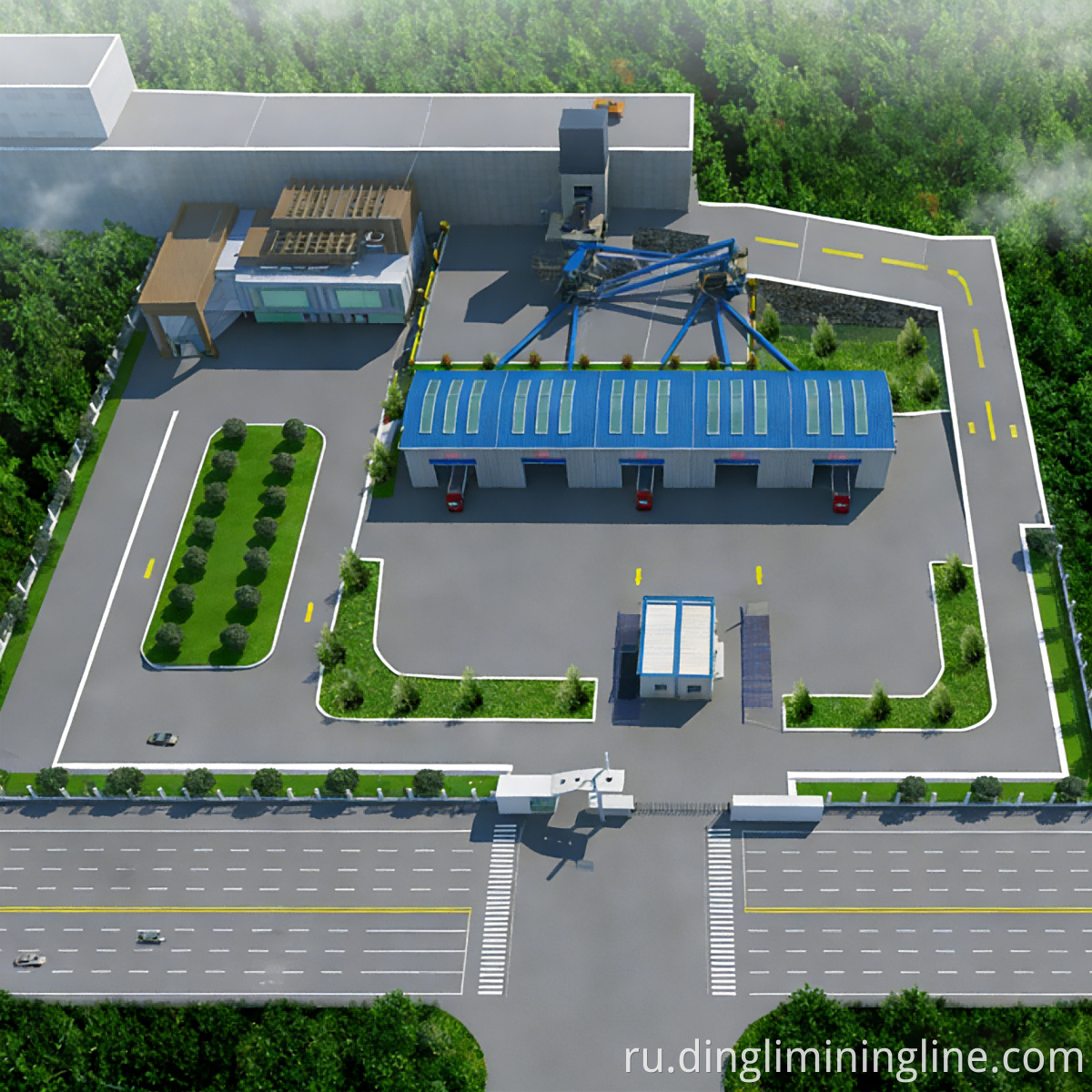 215-я линия экологически чистого каменного заполнителя 215th Eco-Friendly Stone Aggregate Line